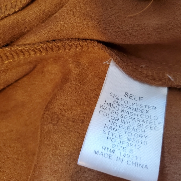 KORI Waterfall Cardigan in Cognac - Picture 3 of 4